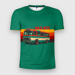 Футболка спортивная мужская Ретро автобус ПАЗ-672, цвет: 3D-принт