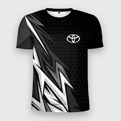 Футболка спортивная мужская Toyota - монохром, цвет: 3D-принт