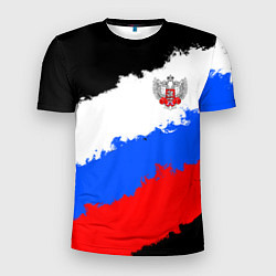 Футболка спортивная мужская Федерация бокса России - триколор, цвет: 3D-принт