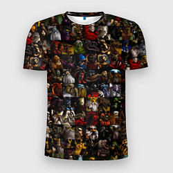 Футболка спортивная мужская Дисайплс 2 - Портреты юнитов паттерн, цвет: 3D-принт