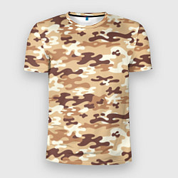 Футболка спортивная мужская Камуфляж армия, цвет: 3D-принт