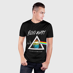 Футболка спортивная мужская Pink Floyd сердце, цвет: 3D-принт — фото 2