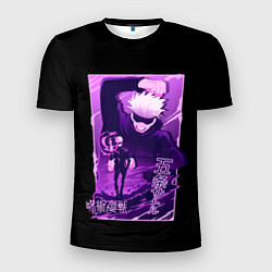 Мужская спорт-футболка Сатору Годжо, Магическая битва