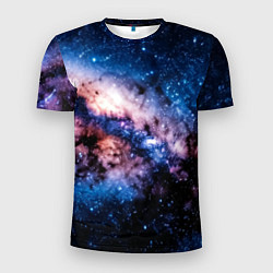 Футболка спортивная мужская Фантастический космос звёзды и туманности, цвет: 3D-принт
