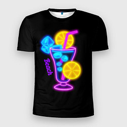 Футболка спортивная мужская Night beach, цвет: 3D-принт