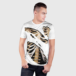 Футболка спортивная мужская Дыры с костями, цвет: 3D-принт — фото 2