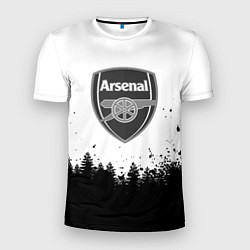 Футболка спортивная мужская Arsenal черный лес, цвет: 3D-принт