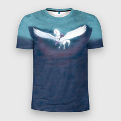 Мужская спорт-футболка Райдер верхом на Пегасе Fate