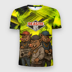 Мужская спорт-футболка Beastie boys в образе кабанов