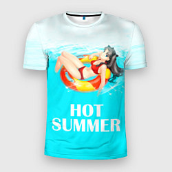 Мужская спорт-футболка Hot Summer Рин Тосака Fate