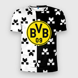 Футболка спортивная мужская Borussia pattern minecraft, цвет: 3D-принт