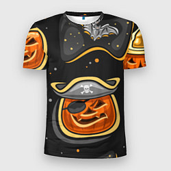 Футболка спортивная мужская Пиратский хэллоуин, цвет: 3D-принт
