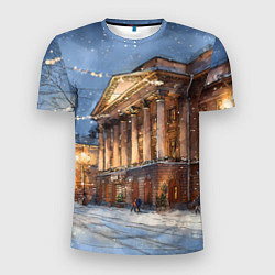 Футболка спортивная мужская Новогодний Санкт-Петербург, цвет: 3D-принт