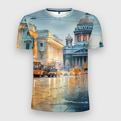 Футболка спортивная мужская Зимний Питер, цвет: 3D-принт