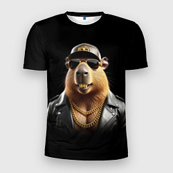 Мужская спорт-футболка Гламурная капибара