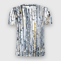 Мужская спорт-футболка Новогодний дождик