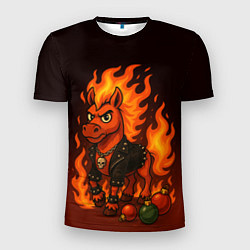 Мужская спорт-футболка Огненный конь 26