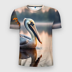 Футболка спортивная мужская Пеликан на рассвете, цвет: 3D-принт
