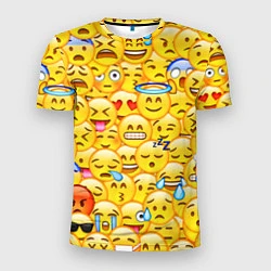 Футболка спортивная мужская Emoji, цвет: 3D-принт