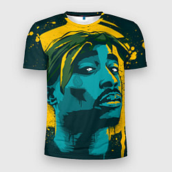 Футболка спортивная мужская 2Pac Shakur, цвет: 3D-принт