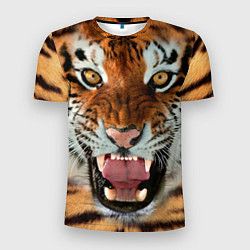 Футболка спортивная мужская Взгляд тигра, цвет: 3D-принт