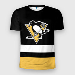 Футболка спортивная мужская Pittsburgh Penguins: Black, цвет: 3D-принт