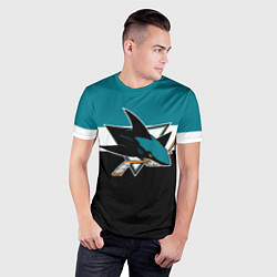 Футболка спортивная мужская San Jose Sharks, цвет: 3D-принт — фото 2