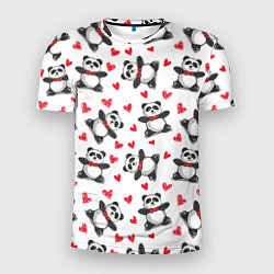Мужская спорт-футболка Любимые панды