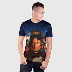 Футболка спортивная мужская Michael Jackson: Pop King, цвет: 3D-принт — фото 2