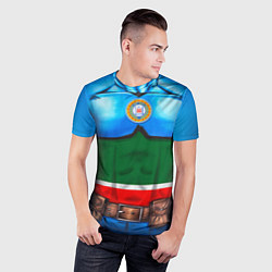 Футболка спортивная мужская Капитан Чечня, цвет: 3D-принт — фото 2