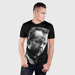 Футболка спортивная мужская Брюс Уиллис со шрамом, цвет: 3D-принт — фото 2