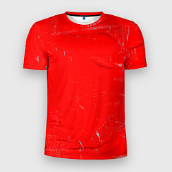 Футболка спортивная мужская Красная краска, цвет: 3D-принт