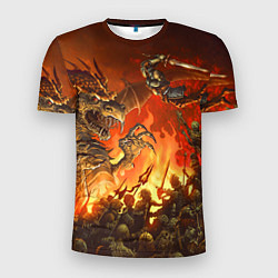 Мужская спорт-футболка Dark Souls: Fire Dragon