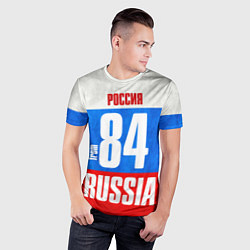 Футболка спортивная мужская Russia: from 84, цвет: 3D-принт — фото 2