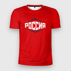 Мужская спорт-футболка Россия