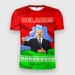 Мужская спорт-футболка Беларусь - Александр Лукашенко