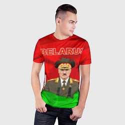Футболка спортивная мужская Александр Лукашенко - Беларусь, цвет: 3D-принт — фото 2