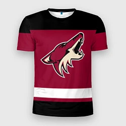 Футболка спортивная мужская Arizona Coyotes, цвет: 3D-принт