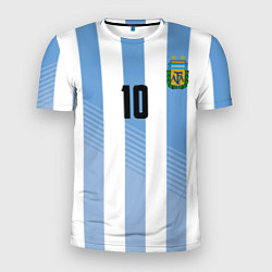 Футболка спортивная мужская Месси - сборная Аргентины, цвет: 3D-принт
