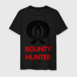 Футболка хлопковая мужская Dwarf Fighter - Bounty Hunter, цвет: черный