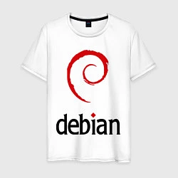 Мужская футболка Debian