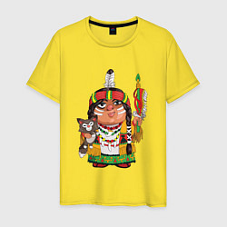 Мужская футболка Забавные Индейцы 9