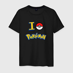 Мужская футболка Покемон I love pokemon