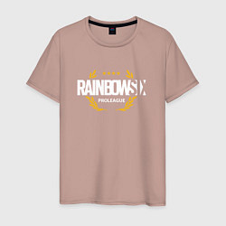 Мужская футболка Rainbow six | Siege : Pro league (white)