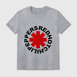 Футболка хлопковая мужская Red Hot Chili Peppers, цвет: меланж