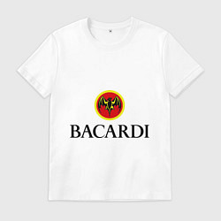 Футболка хлопковая мужская Bacardi, цвет: белый