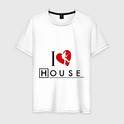 Мужская футболка I love House MD