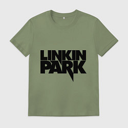 Футболка хлопковая мужская Linkin Park, цвет: авокадо
