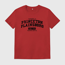 Футболка хлопковая мужская Princeton Plainsboro, цвет: красный