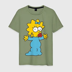 Мужская футболка Maggie Simpson